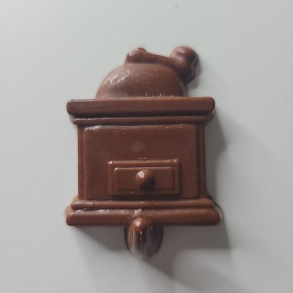 Coffee Grinder Kitchen Magnet Brown 2 Inch Plastic Hook - Picture 1 of 6